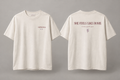 sisXstress She Feels Like Home off-white oversized T-shirt, front and back